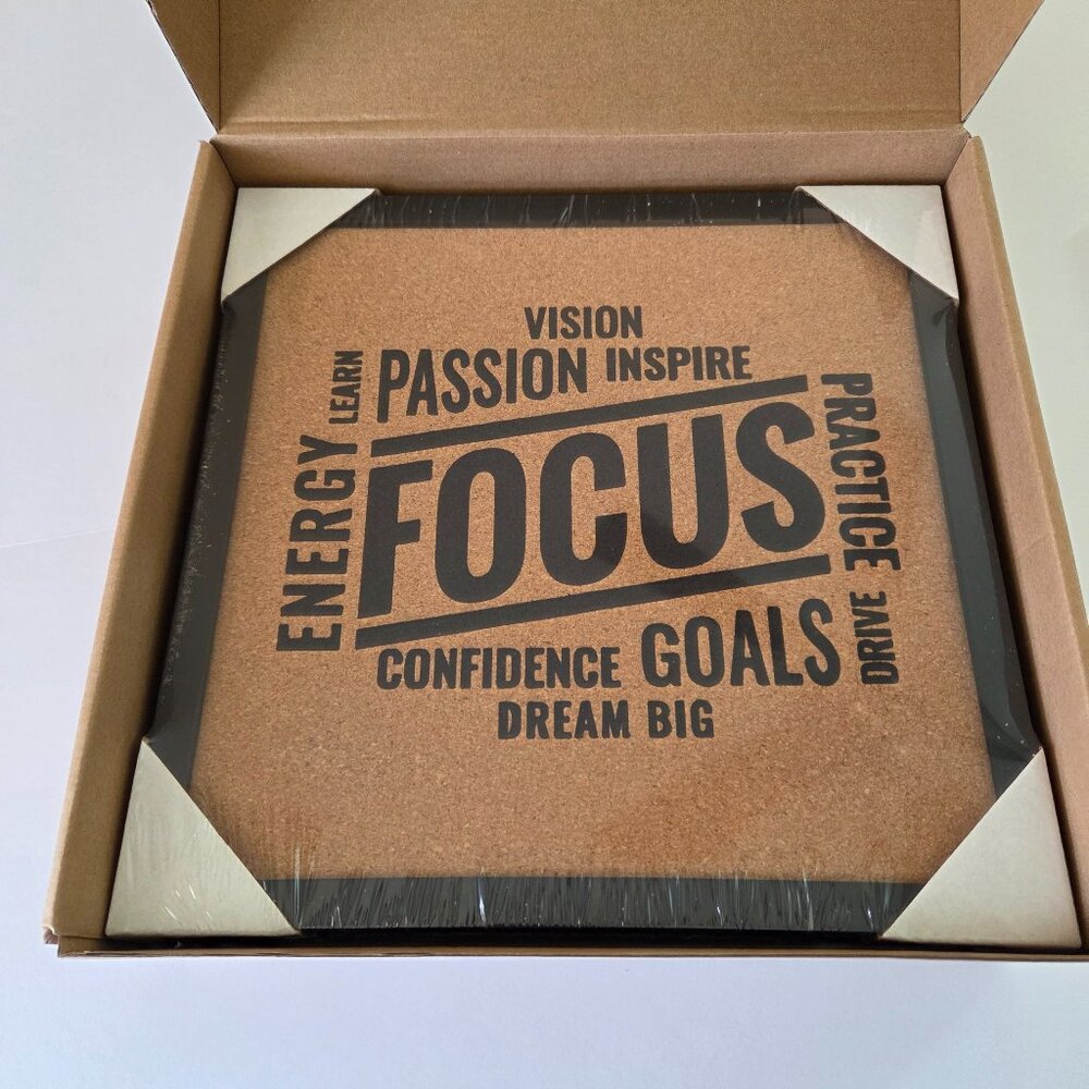 Motivational Uplifting 12"x12" Cork Boards, Set of 4, NWT